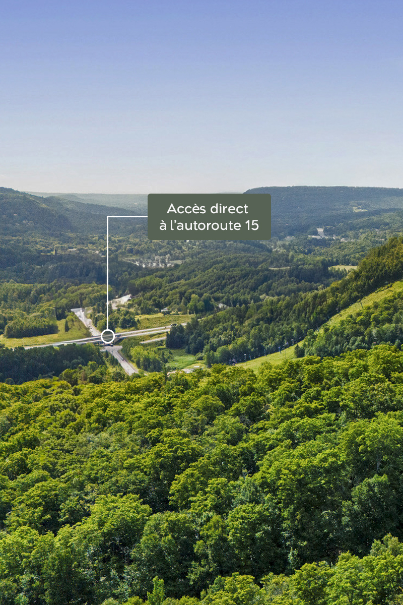 Accès direct à l'autoroute 15